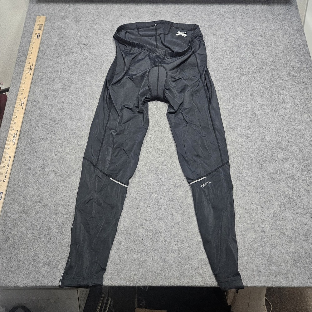 Trayl Black Cycling‎ Bike Tights Pants XXL Gel Pad Reflective